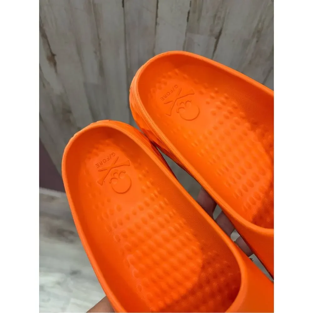 G/Fore G/Slide Street Show Orange Slide Sandal Men’s Size 11 Golf Rubber Comfort
